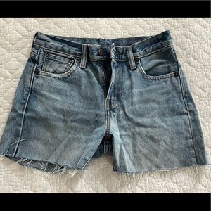 Vintage Levi shorts hand cut